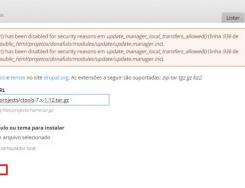 8 - Volte para a tela do site, cole o link copiado na barra indicada, depois click em "Instalar".